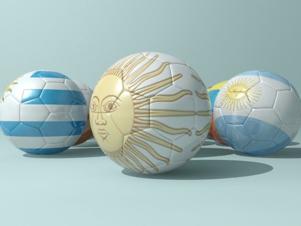 3d copa america 2011 soccer balls model - Copa America 2011 Soccer Balls by christiano247